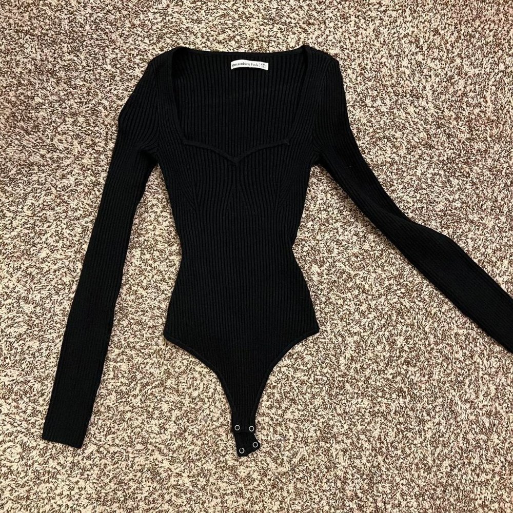 Abercrombie long sleeve thong body suit